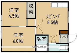 永興ハイツ【2階】の間取り