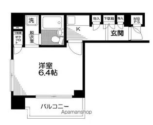 日神パレステージ南池袋第2【6階】の間取り