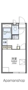 レオパレス雅【2階】の間取り