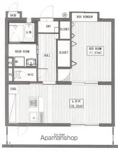 LONGCHAMP(ロンシャン)【203号室】の間取り