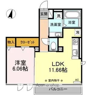 レイワ・フジ【3階】の間取り