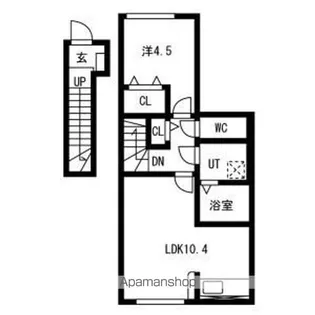 プチ ボヌール【2階】の間取り