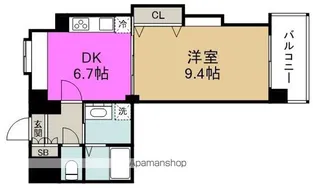 ビバーチェ鷺洲【8階】の間取り