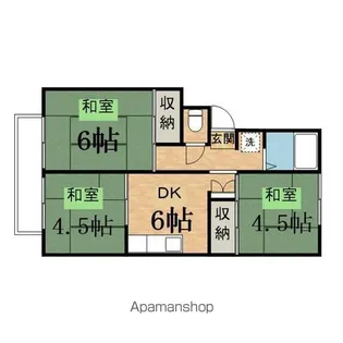 ヒルトップハイツB【201号室】の間取り