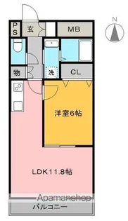 ヴァンオンズ【1階】の間取り