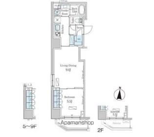 パークアクシス錦糸町ヴェール【4階】の間取り