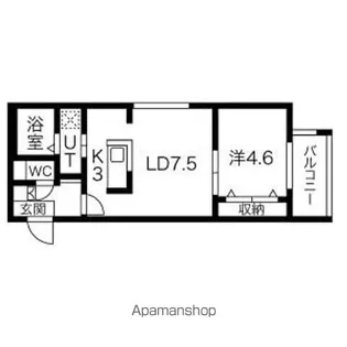 シティレジデンス南12条【3階】の間取り