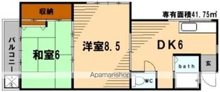 コーポフジ【201号室】の間取り
