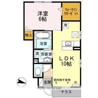 アヴァンツァーレ南館【1階】の間取り