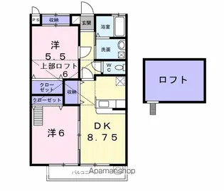 サンハイツ早野新田【2階】の間取り