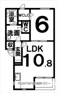 クレアトール【3階】の間取り