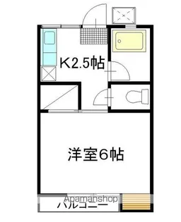 コーポパル【106号室】の間取り