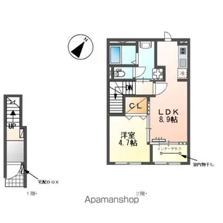ラ クレアージュ【205号室】の間取り