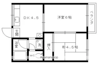 ハイツ野村【103号室】の間取り