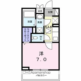 アプローズ【105号室】の間取り