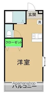 フェリウス東千代田Ⅰ【206号室】の間取り