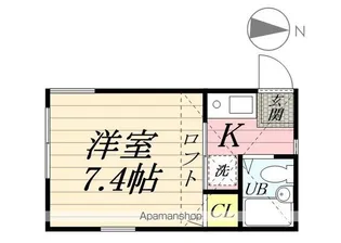 アンファンA棟【2階】の間取り