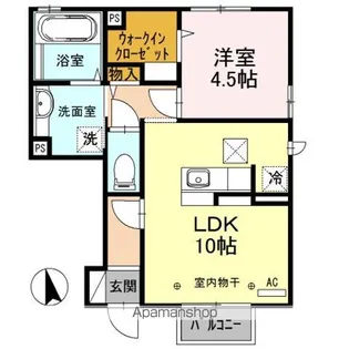 ブルク【1階】の間取り