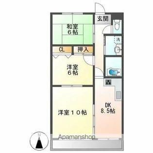 フェアリーマナ【1階】の間取り