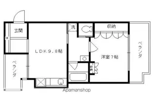 リーガル京都五条堀川【606号室】の間取り