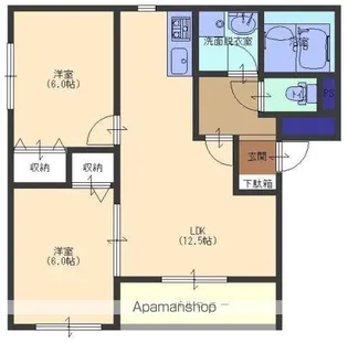 マンション フィオーレ【201号室】の間取り