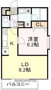 ソレアード小松島Ⅱ【1階】の間取り