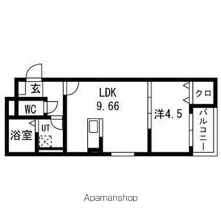 Yusevia【301号室】の間取り