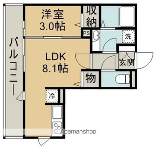 ヴィラージュ【3階】の間取り