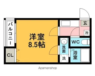 クレフラスト貝塚駅北【201号室】の間取り