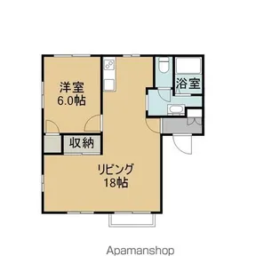 アパートメントマデイラA【201号室】の間取り