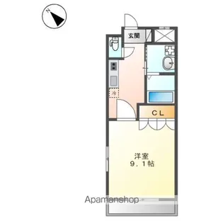 リヴィエール【1階】の間取り
