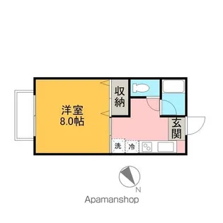 丸井ハイツ【201号室】の間取り
