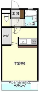 らふぃーね牧Ⅱ【202号室】の間取り