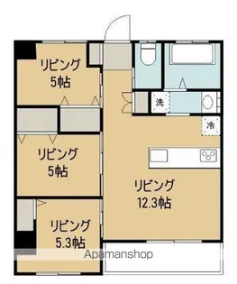 コンフォート・FⅢ【201号室】の間取り