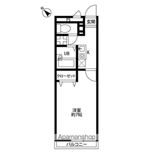 アムールSAIDO【1階】の間取り