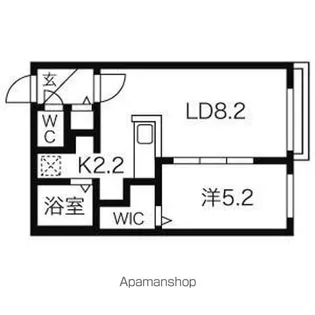 ルピシア麻生【4階】の間取り