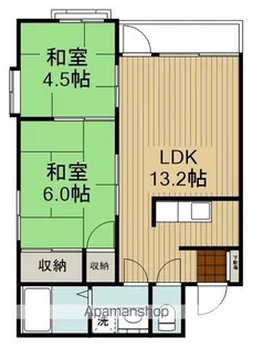 イーグルカワヌマⅠ【203号室】の間取り
