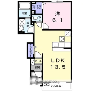 グランブローテ【1階】の間取り