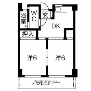 徳川園ウエストマンション【2D号室】の間取り