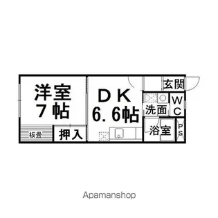 スリーエーマンション3【103号室】の間取り