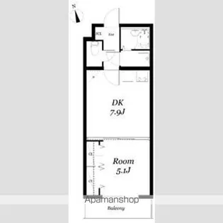 城木館【403号室】の間取り
