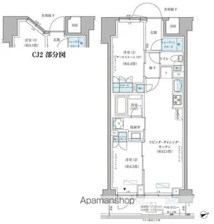 パークアクシス文京本郷【3階】の間取り