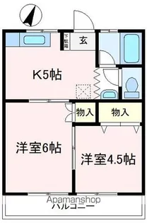 東峰コーポ【1階】の間取り