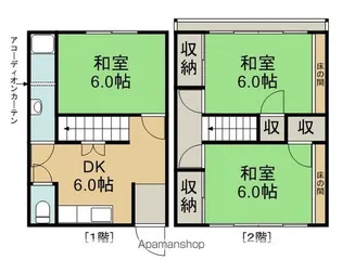 上安アパートA棟【2号室】の間取り