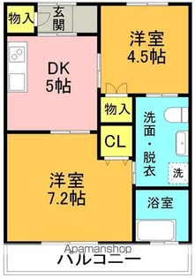 レジデンスIKOI【203号室】の間取り