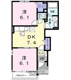 シーサイドスクエアーⅡ【1階】の間取り