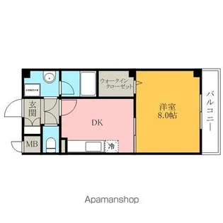 エバーヒルズ(S棟)【203号室】の間取り