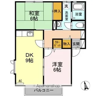 フレッシュグリーン21 A棟【2階】の間取り