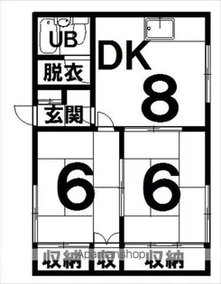 喜多ハイツ【1階】の間取り