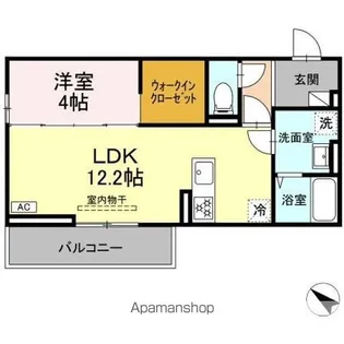 CLASSEUM盛岡駅前 III【3階】の間取り